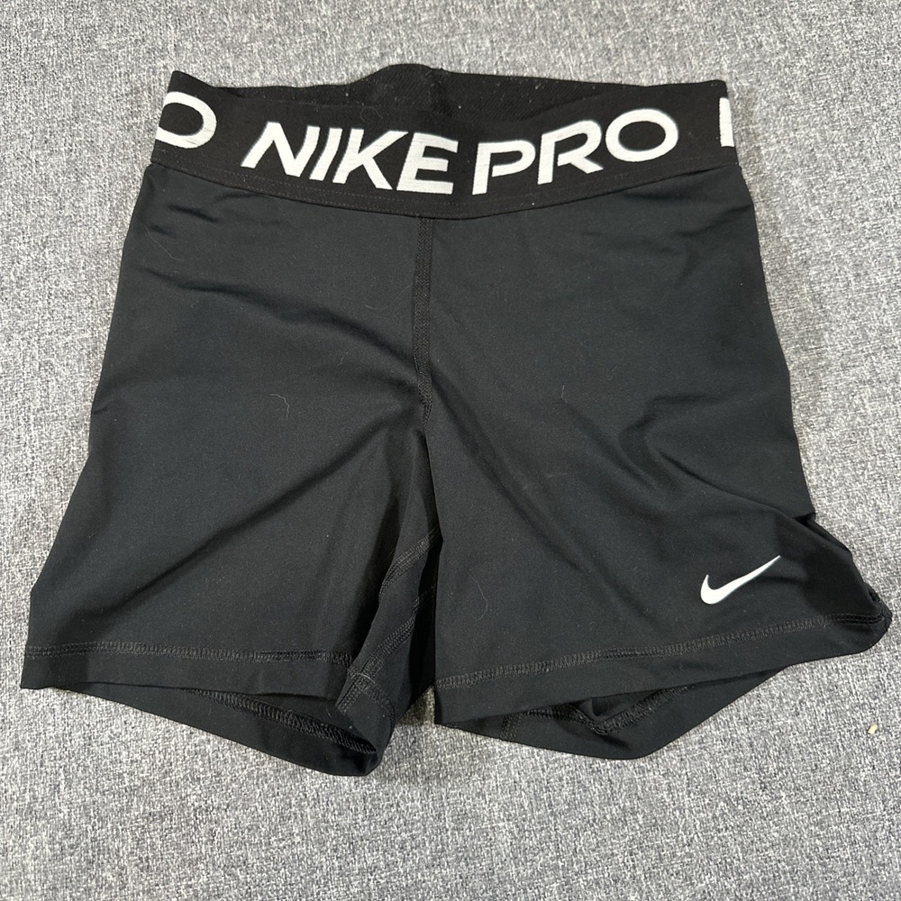 Nike Pro Dri-Fit‎ Shorts Womens Small Black Compression Training Shorts